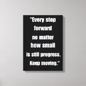 "Starke Canvas Print - Motivierend Zitat: Immer Leinwanddruck (Vorderseite)