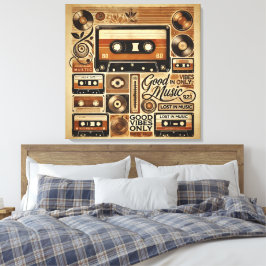 Starke Canvas Print - Retro Cassette Design wi Leinwanddruck