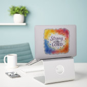 Starke Christliche Kunst des Herrn Aufkleber (Laptop auf Schreibtisch)
