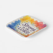 Starke Christliche Kunst des Herrn Pappteller (Gewinkelt)