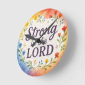 Starke Christliche Kunst des Herrn Runde Wanduhr (Winkel)