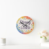 Starke Christliche Kunst des Herrn Runde Wanduhr (Zuhause)