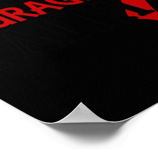 Stärke Courage Faith Blood Cancer Herzerkrankung Poster (Ecke)