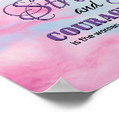 STARKE COURAGEOUS FRAU Inspiration Christlich Poster (Ecke)