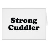 Starke Cuddler-Grußkarte (Vorderseite (Horizontal))