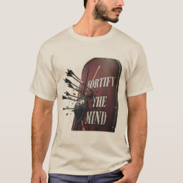 Stärke den Geist | Stoischer Römischer Schild Moti T-Shirt