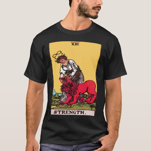 Stärke der Tarot-Karte T-Shirt (Vorderseite)