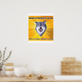 Stärke des Courage Wolf Poster (Küche)