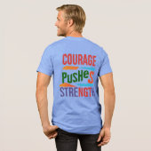 "Stärke des Mutes" Tri-Blend Shirt (Rückseite voll)