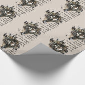 Stärke des Wolfs ist das Angebot von Wasserfarben  Geschenkpapier (Ecke)