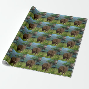 "Stärke: Die Weide des Bull Elephant" Geschenkpapier