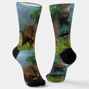 "Stärke: Die Weide des Bull Elephant" Socken