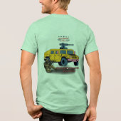 Stärke durch grünes Opfer Tri-Blend Shirt (Rückseite)