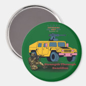 Stärke durch Opfer Waldgrün Magnet (Vorderseite/Rückseite)
