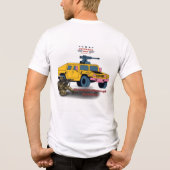 Stärke durch Opfer weiß Tri-Blend Shirt (Rückseite)