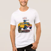Stärke durch Opfer weiß Tri-Blend Shirt (Vorderseite)