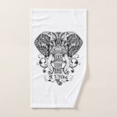 Starke Elefanten sein Badhandtuch Set (Handtuch)