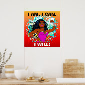 Stärke, Ermutigung, Erfolg Poster (Küche)