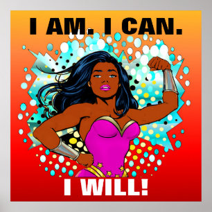 Stärke, Ermutigung, Erfolg Poster