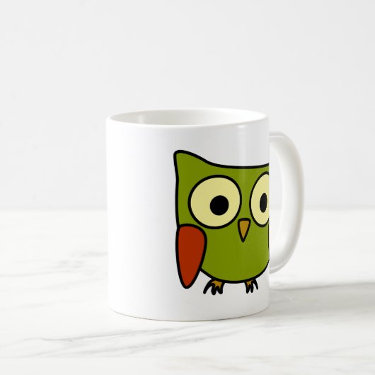 Starke Eule Kaffeetasse (VorderseiteRechts)