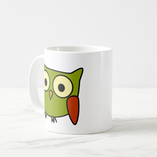 Starke Eule Kaffeetasse (Vorderseite Links)