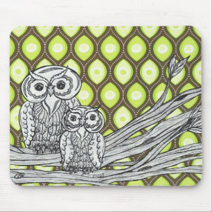 Starke Eulen Mousepad