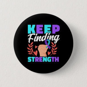 Stärke finden Depression Awareness Premium Button