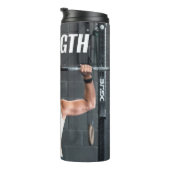 Stärke Fitness Frauen Muskelschwäche Motivierend Thermosbecher (Nach rechts gedreht)