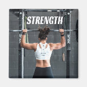 Stärke Fitness Frauen Muskeltraining Motivierend Magnet (Vorne)