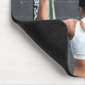 Stärke Fitness Frauen Muskeltraining Motivierend Mousepad (Ecke)