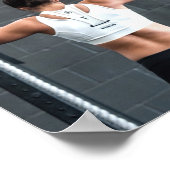 Stärke Fitness Frauen Muskeltraining Motivierend Poster (Ecke)