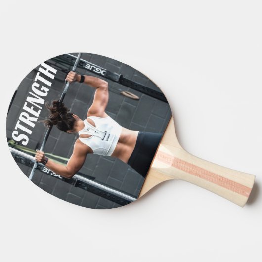 Stärke Fitness Frauen Muskeltraining Motivierend Tischtennis Schläger (Seitenansicht)
