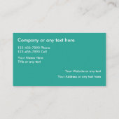 Starke Fitness-Lehrer-Geschäfts-Karten Visitenkarte (Rückseite)