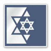 Starke Flagge Israels Aufkleber (Vorderseite)