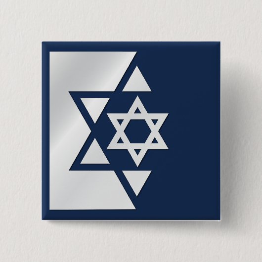 Starke Flagge Israels Button (Vorderseite)