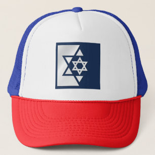 Starke Flagge Israels Truckerkappe