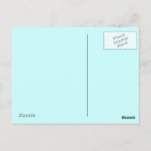 Starke Flamingo-Postkarte Postkarte (Rückseite)
