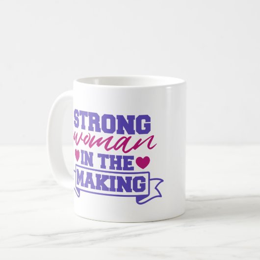 Starke Frau im Aufbruch Kaffeetasse (Vorderseite Links)