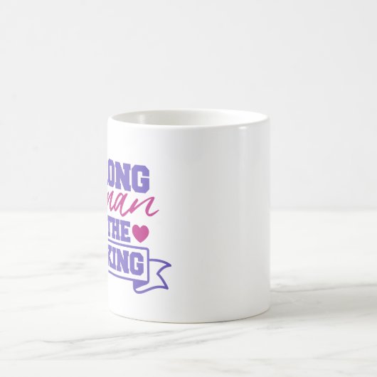 Starke Frau im Aufbruch Kaffeetasse (Mittel)