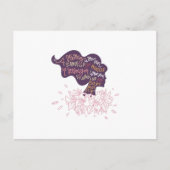 Starke Frau Postkarte (Vorderseite)