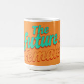 Starke Frau Typografie Personalisiert Kaffeetasse (Mittel)