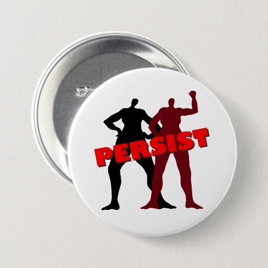 Starke Frauen bestehen Knopf fort Button (Vorne & Hinten)