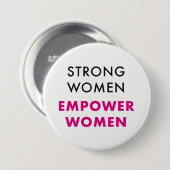 Starke Frauen, bevollmächtigen Frauen - Button (Vorne & Hinten)