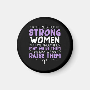Starke Frauen Feministische Feminismus Frauen Hoch Magnet