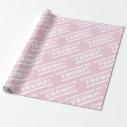 Starke Frauen für Trump Pink Gift Wrap Geschenkpapier (Ungerollt)