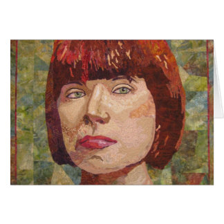 Starke Frauen-im Detail leere Karte