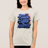 starke Frauen inspirierend schwarz motivierend Tri-Blend Shirt (Vorderseite)