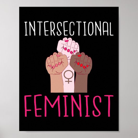 Starke Frauen Intersektionalfeminin Poster (Vorne)