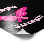 Stärke Frauen Krebsbewusstsein Brustkrebs Fotodruck (Ecke)