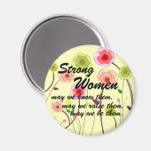 Starke Frauen Magnet (Vorderseite/Rückseite)